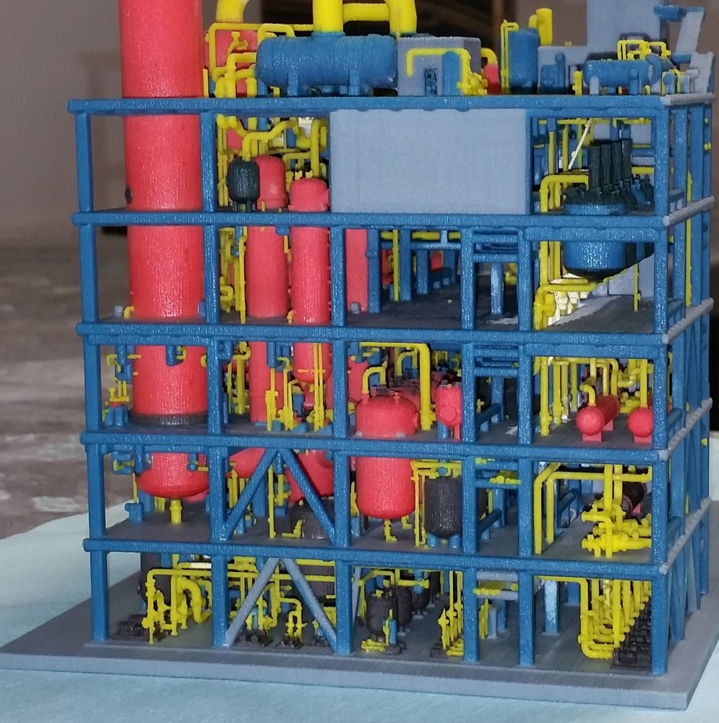 Maquette d’une usine de traitement de déchets